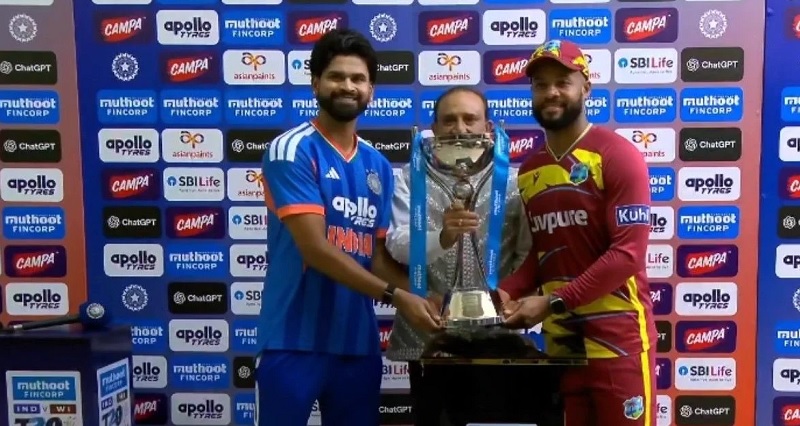 வெஸ்ட் இண்டீஸ் மற்றும் இந்திய அணிக்கு இடையிலான T20 தொடர் சமநிலையில் முடிவு