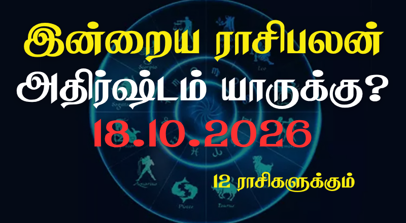 இன்றைய ராசிபலன் - 12 ராசிகளுக்கும் உள்ளே பலன்கள் உள்ளன