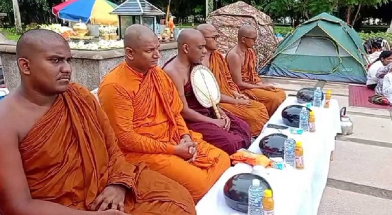 பிக்குகளின் சத்தியாக்கிர போராட்டம் 06ஆவது நாளாகவும் தொடர்கிறது!