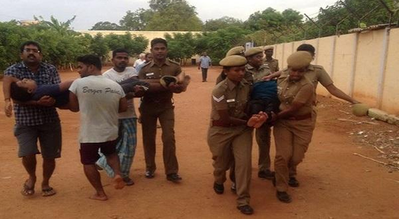 இலங்கைத் தமிழர்கள் தற்கொலை முயற்சி திருச்சி முகாமில் பரபரப்பு