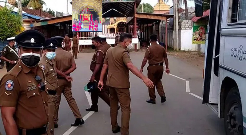 நல்லுார் கந்தசுவாமி ஆலய திருவிழாவில் குவிந்த பொலிஸார்