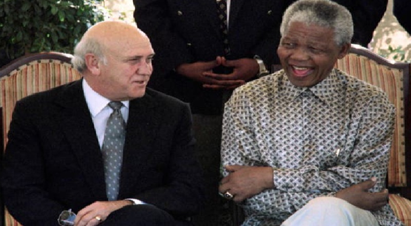 தென்னாபிரிக்காவின் முன்னாள் ஜனாதிபதி எவ்டபில்யூ டி கிளார்க் காலமானார்