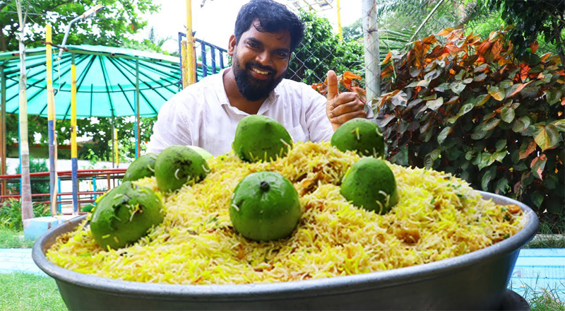 யாழ். மாங்காய் பிரியாணி சமைக்கும் முறை.