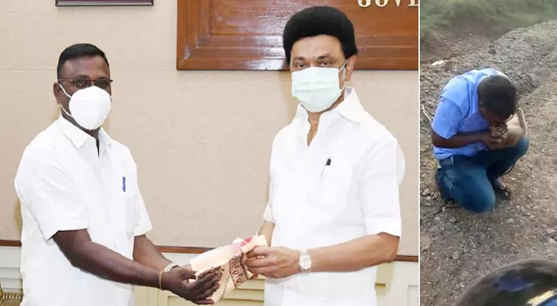 இந்தியாவில் குரங்கிற்கு முதலுதவியளித்த நபருக்கு பாராட்டு. - முதலமைச்சர்.