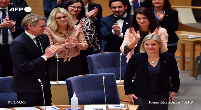  மீண்டும் சுவீடனின் பிரதமராக தெரிவானார் மக்டலினா ஆண்டர்சன்.