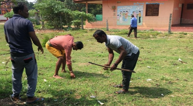  தாண்டியடிக் கிராமத்தில் மறைந்த தமிழ் உறவுகளின் நினைவாக சிரமதானப் பணி ஆரம்பம் 