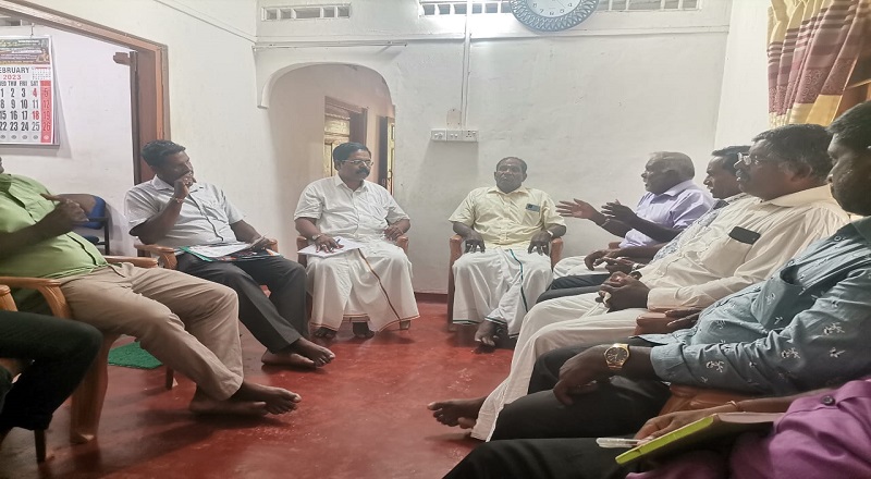 வடக்குமாகாண கடற்றொழிலாளர் சங்கப் பிரதிநிதிகளை சந்தித்தார் சிறீதரன் எம்.பி