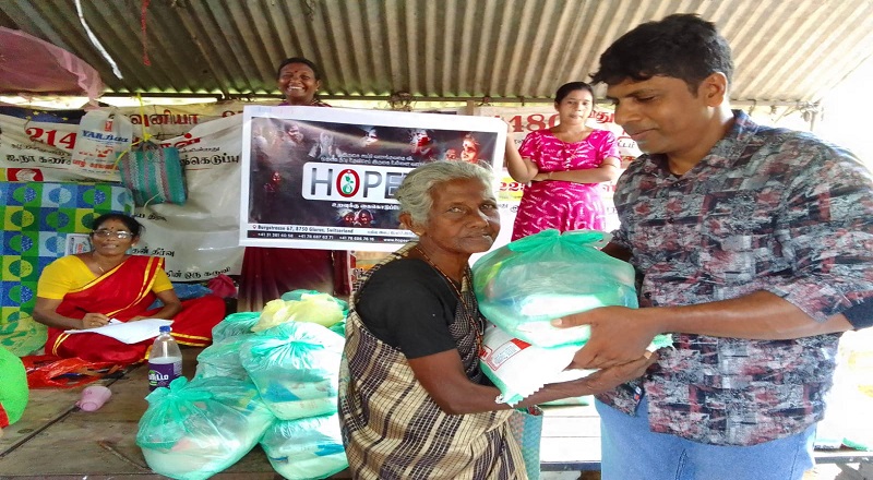 இனப்படுகொலையைமுன்னிட்டு சுவிஸ் உறவுக்கு கை கொடுப்போம் அமைப்பினால் உலர்உணவுப்பொதிகள் வழங்கப்பட்டது