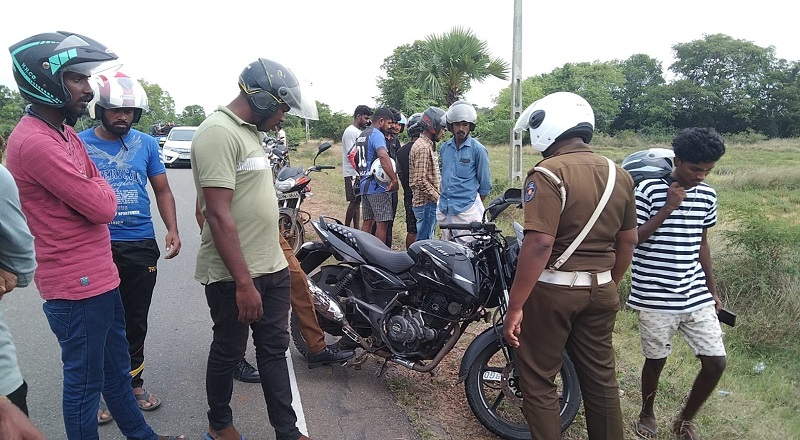 கிளிநொச்சியில் நேற்று மாலை இடம்பெற்ற விபத்தில் இளம் குடும்பஸ்தர் பலி