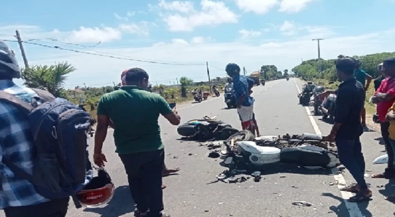 மோட்டார் சைக்கிள் விபத்தில் யாழ் இளைஞர்கள் இருவர் பலி