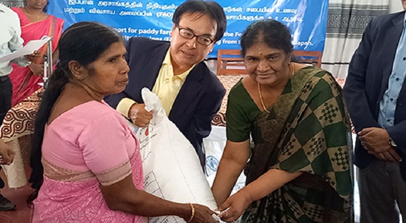ஜப்பான் வழங்கிய உரம்  விவசாயிகளுக்கு  பகிர்ந்தளிக்கப்பட்டது!
