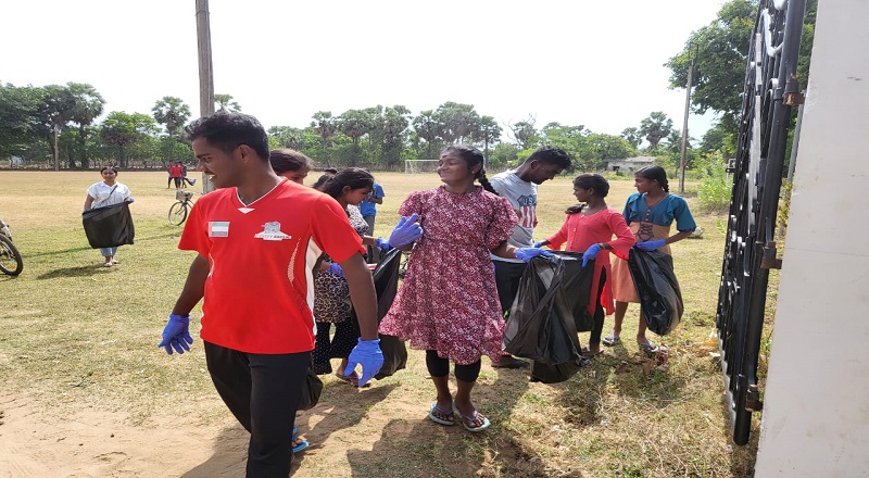 உருத்திரபுரம் கூழாவடியில் வன்னிமண் அறக்கட்டளையினால் சிரமதானம் முன்னெடுப்பு