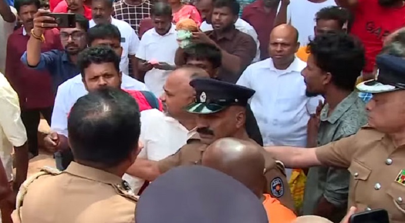 குருந்தூர் மலையில் தமிழ் மக்களுக்கும், பிக்குகளுக்கும் இடையே கடும் வாக்குவாதம்