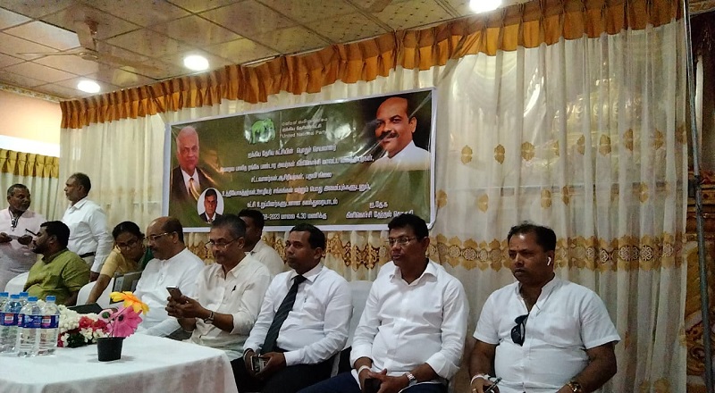 ஜக்கியதேசிய கட்சியின் மாவட்ட கூட்டம் இன்று கிளிநொச்சியில் இருவேறு இடங்களில் நடைபெற்றது