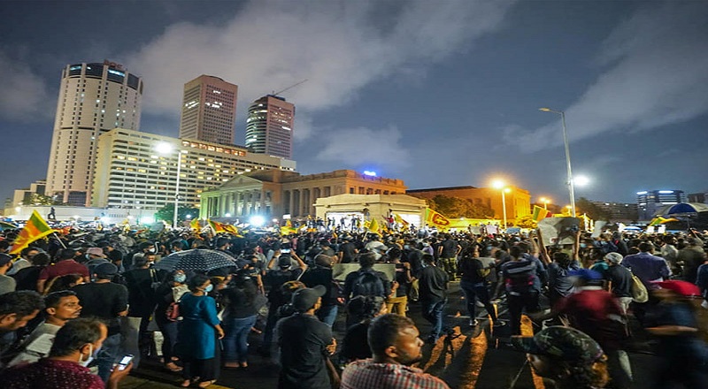 காலி முகத்திடலில் ஆர்ப்பாட்டம் செய்தவரின் உயிருக்கு அச்சம்