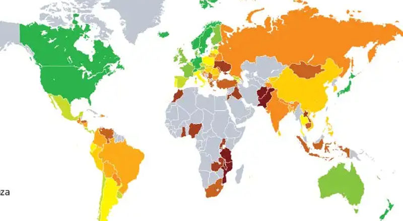 உலகின் மிகவும் மோசமான 11 நாடுகளில் இலங்கை