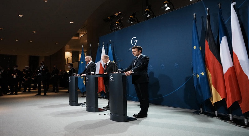 உக்ரைனுக்கு ஆதரவாக இருப்போம் - பிரான்ஸ், ஜெர்மனி மற்றும் போலந்து உறுதி