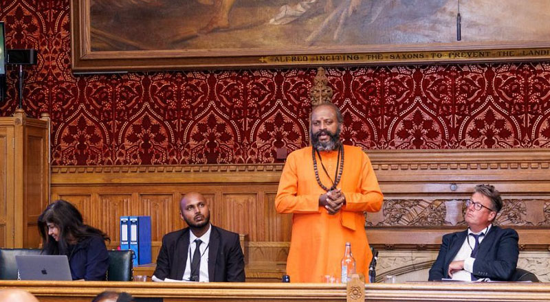 இனப்படுகொலையே என்பதை பிரித்தானியா அங்கீகரிக்க வேண்டும்: சிறப்பு மாநாட்டில் வேலன் சுவாமி