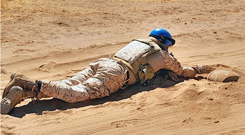 மாலியில்  புதைக்கப்பட்ட 20 கிலோ எடையுள்ள பாரிய வெடிகுண்டை கண்டுபிடித்த இலங்கை இராணுவம்