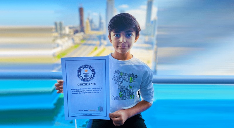 இளம் வயதிலே கின்னஸ் சாதனை படைத்த 9 வயது சிறுவன்