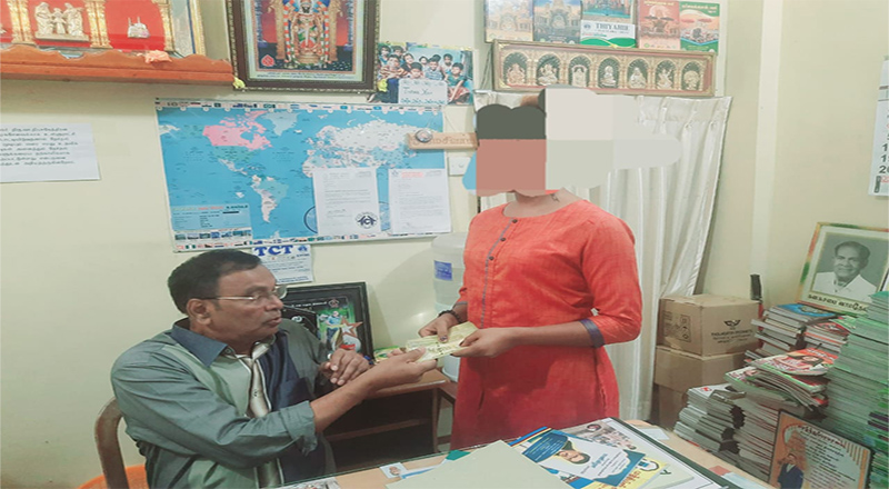 தியாகேந்திரன் வாமதேவா அவர்கள் யாழில் திருநங்கை ஒருவருக்கு நன்கொடை வழங்கி வைத்தார்.