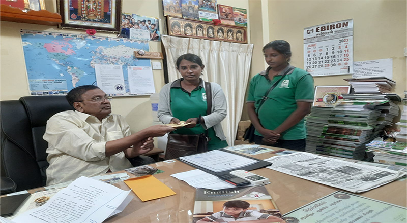 தியாகேந்திரன் வாமதேவா அவர்கள் மன இறுக்க நோயினால் பாதிக்கப்பட்ட மகனின், தாய்க்கு நன்கொடை வழங்கியுள்ளார்