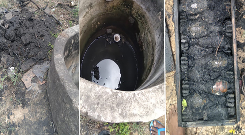 சாவகச்சேரியில் கிணற்றுக்குள் மோட்டார் குண்டுகள்