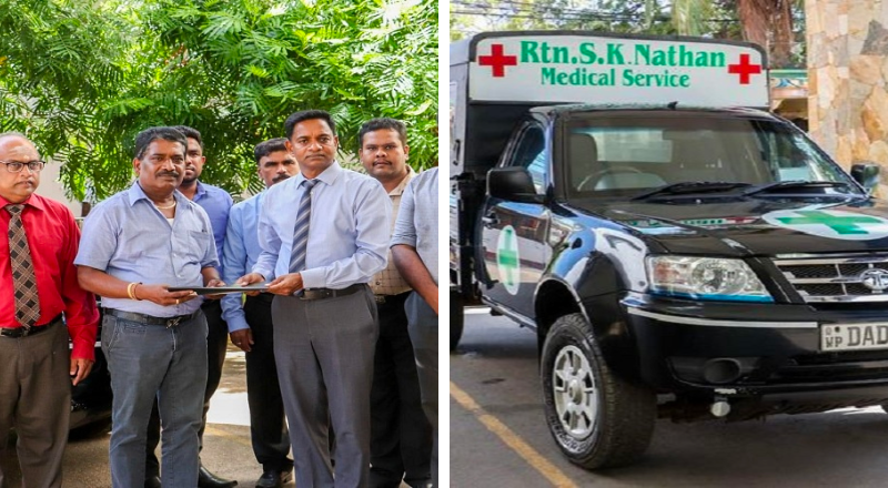 சுவிஸ் SKT நாதன் அவர்களால் யாழ் போதனா வைத்தியசாலைக்கு அமரர் ஊர்தி ஒன்று வழங்கிவைப்பு! (புகைப்படம் இணைப்பு)