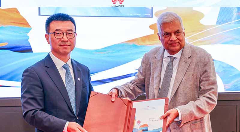 சீனாவின் Huawei நிறுவனத்துடன் ஒப்பந்தத்தில் கையெழுத்திட்டார்  ஜனாதிபதி!