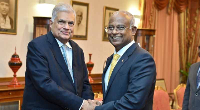 மாலைதீவின் ஜனாதிபதி இப்ராஹிம் மொஹமட் சோலிஹை சந்தித்த ஜனாதிபதி!