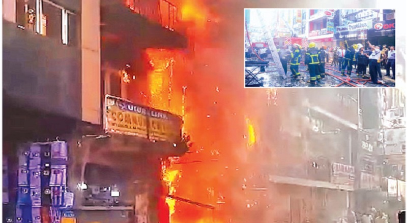 புறக்கோட்டை புடவைக்கடை தீ பரவல் - சிகிச்சை பலனின்றி பெண் உயிரிழப்பு