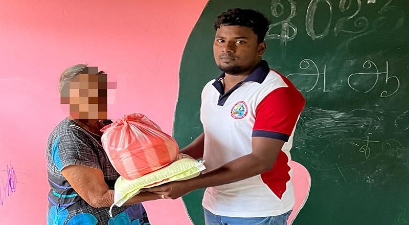 முல்லைத்தீவு மாவட்டத்தில் செல்வபுரம் பகுதி மக்களுக்கு உதவிய ஜீவ ஊற்று அன்பின் கரம் அமைப்பு