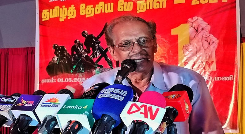 தொழிலாளர்களின் உரிமைக்காக மட்டுமல்ல தமிழர் நிலம் அழிக்கப்படும் நிலையில் ஒன்று கூடியிருக்கிறோம் - மாவை!