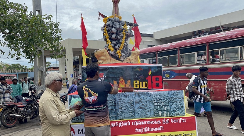மன்னாரில் முள்ளிவாய்க்கால் நினைவேந்தல் ஊர்தி!