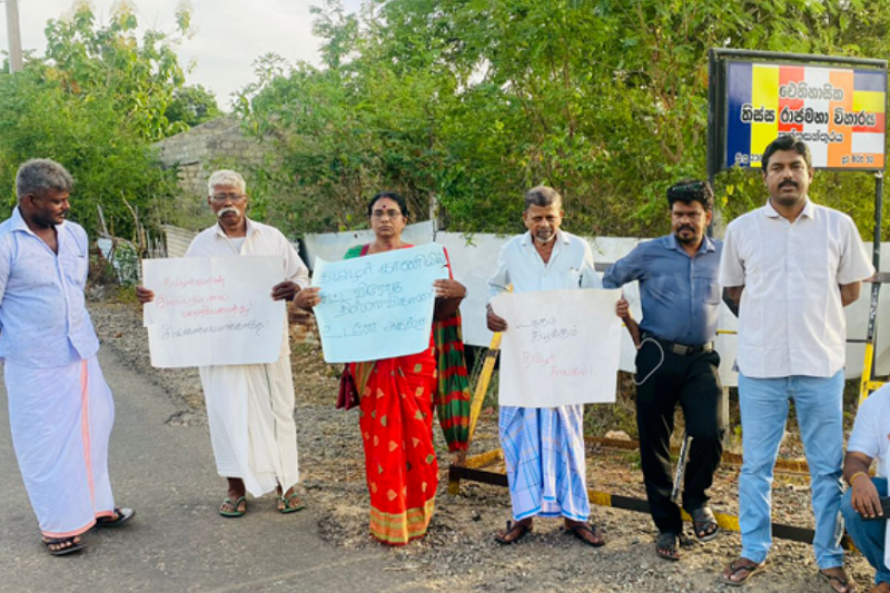 தையிட்டி திஸ்ஸ விகாரையை அகற்றுமாறு கோரி தொடர் போராட்டம் ஆரம்பம்!