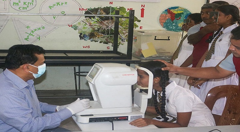 வடக்கு மாகாணத்திலுள்ள அனைத்து மாணவர்களுக்கும் கண் பரிசோதனை