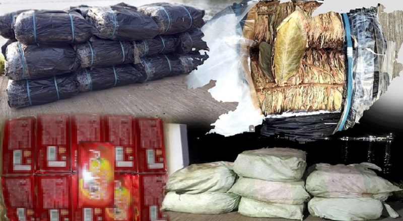 கப்பலடியில் 840 கிலோ பீடி இலை மற்றும் 1,980 papaya சோப்புக் கட்டிகளை பறிமுதல் !!