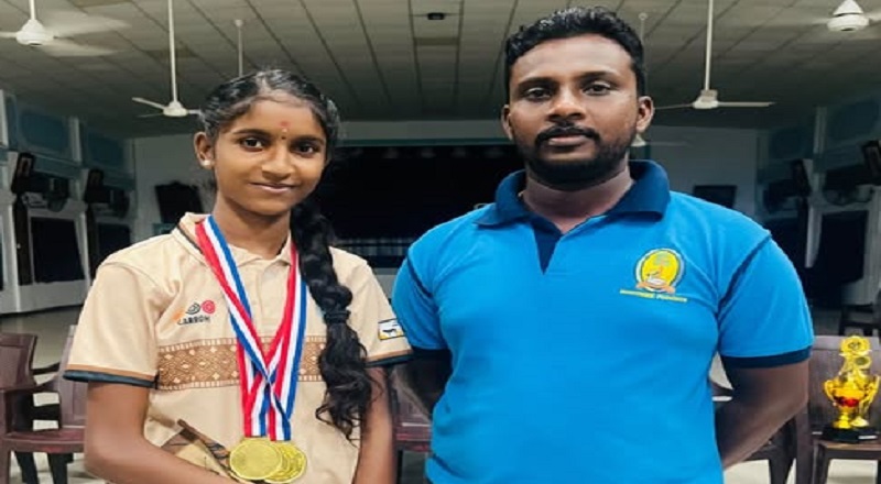வடக்கின் "கரம்" சம்பியன் பட்டம் வென்று வேலணை மத்திய கல்லூரிக்கு பெருமை சேர்த்தார் மாணவி விதுர்ஷினி!