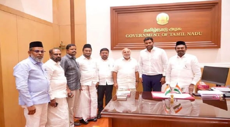 தமிழக அமைச்சர் ஆதவ் அர்ஜுனாவுடன் மு.கா தலைவர் ரவூப் ஹக்கீம் கலந்துரையாடல்!