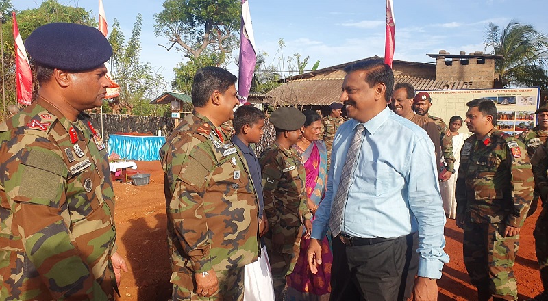 யாழ். புத்தூரில் தமிழ் இராணுவ வீரருக்கு புதிய இல்லம்: இராணுவத் தளபதியால் அடிக்கல் நாட்டி வைப்பு!