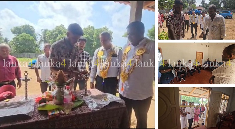 வடமராட்சி வடக்கில் சமுர்த்தி திட்டத்தின் கீழ் இரு புதிய வீடுகள் கையளிப்பு