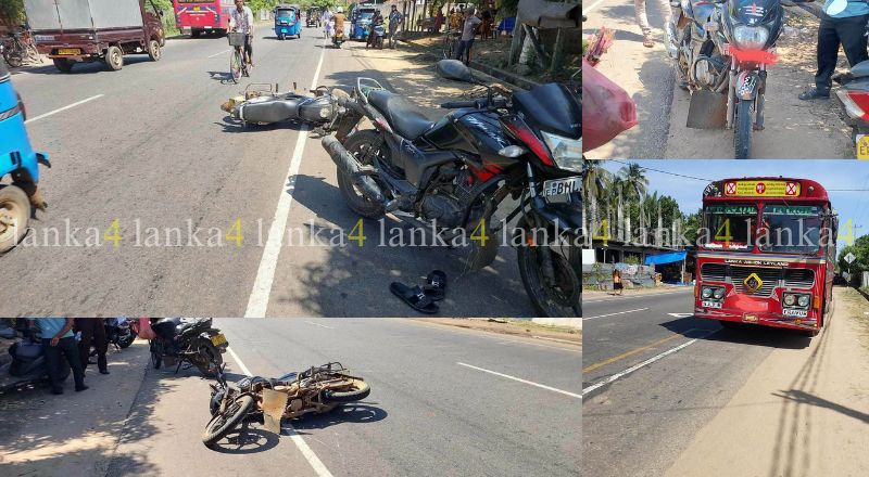 மட்டக்களப்பு கொம்மாதுறையில் மோட்டார்சைக்கிளை மோதிய அரச பேருந்து – ஒருவருக்கு கால் முறிவு!