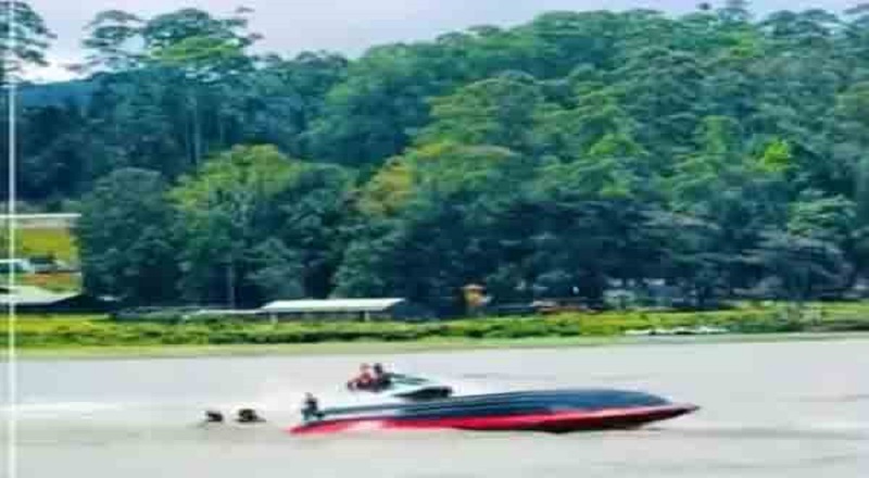 கிரகரி வாவியில் ஜெட் ஸ்கீ கவிழ்ந்து விபத்து: 2 சிறுவர்களை மீட்டது கடற்படை!