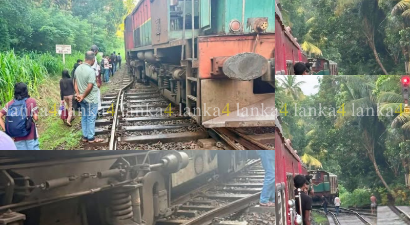 பரபரப்பு: பொத்துஹேராவில் ரயில் தடம் புரண்டது!