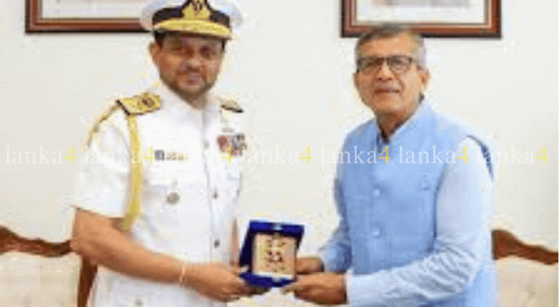இலங்கை கடற்படை தளபதி – இந்திய பாதுகாப்புச் செயலர் சந்திப்பு!