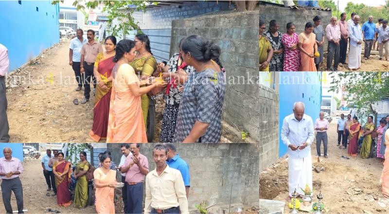 கிளிநொச்சி சிக்கன கடனுதவி கூட்டுறவுச் சங்கங்களின் சமாச அலுவலகத்திற்கு அடிக்கல் நாட்டல்