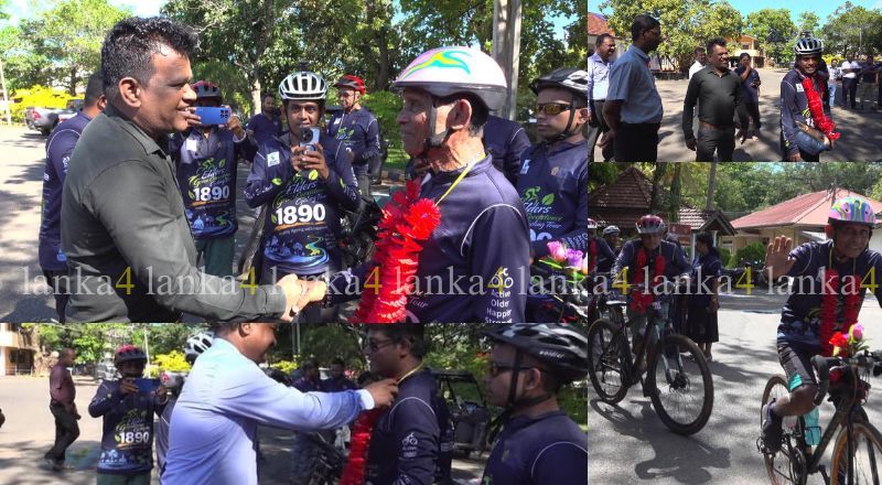 முதியோர் நலன் மற்றும் ‘தூய்மையான இலங்கை’ திட்டத்தை ஊக்குவிக்கும் சைக்கிள் சவாரி வவுனியாவிலிருந்து யாழ்ப்பாணம் நோக்கி ஆரம்பம்!