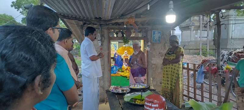 கிளிநொச்சி அம்பாள் குளம் பிரதேசத்தில் சிவஞானம் சிறீதரனுக்கு அமோக வரவேற்பு