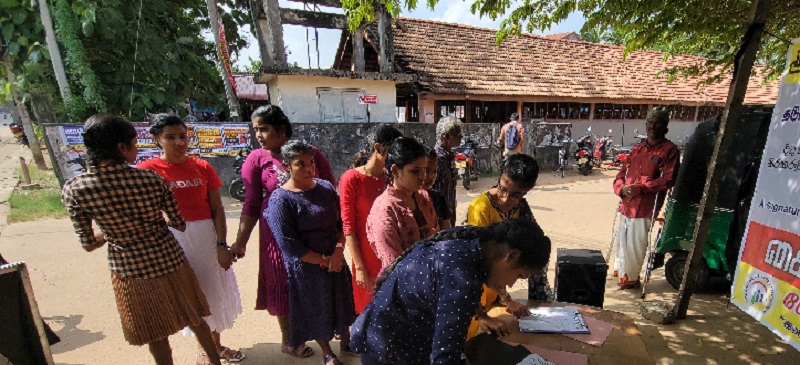 தமிழ் அரசியல் கைதிகளை விடுதலை செய்யக் கோரி யாழில் கைழுத்து போராட்டம்!