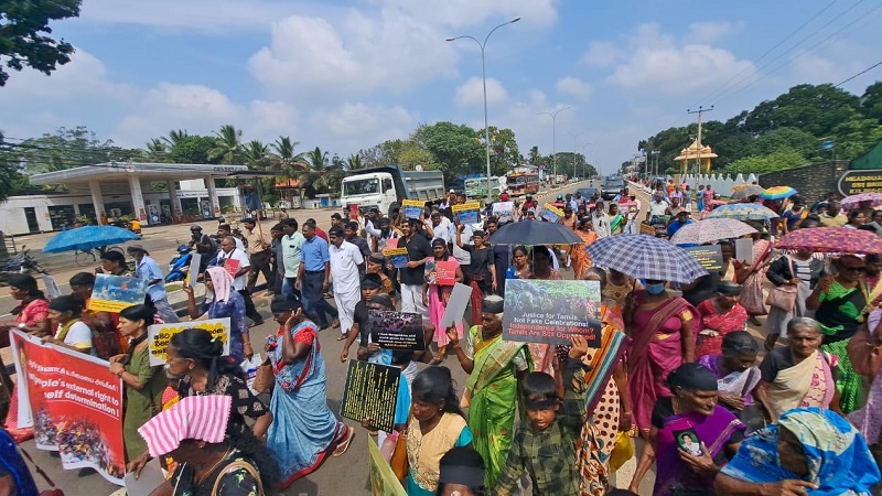 இலங்கையின் தேசிய சுதந்திர தினத்தினம் கரிநாள்: வடக்கு கிழக்கில்  உறவுகளினால் போராட்டங்கள்